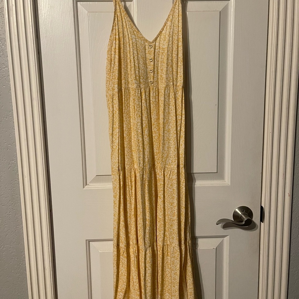 Yellow Floral Maxi Dress